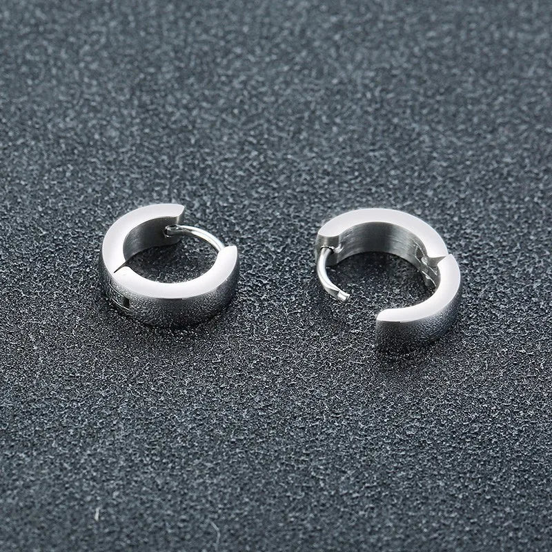 Assorted Colors Simple Small Hoop Earrings