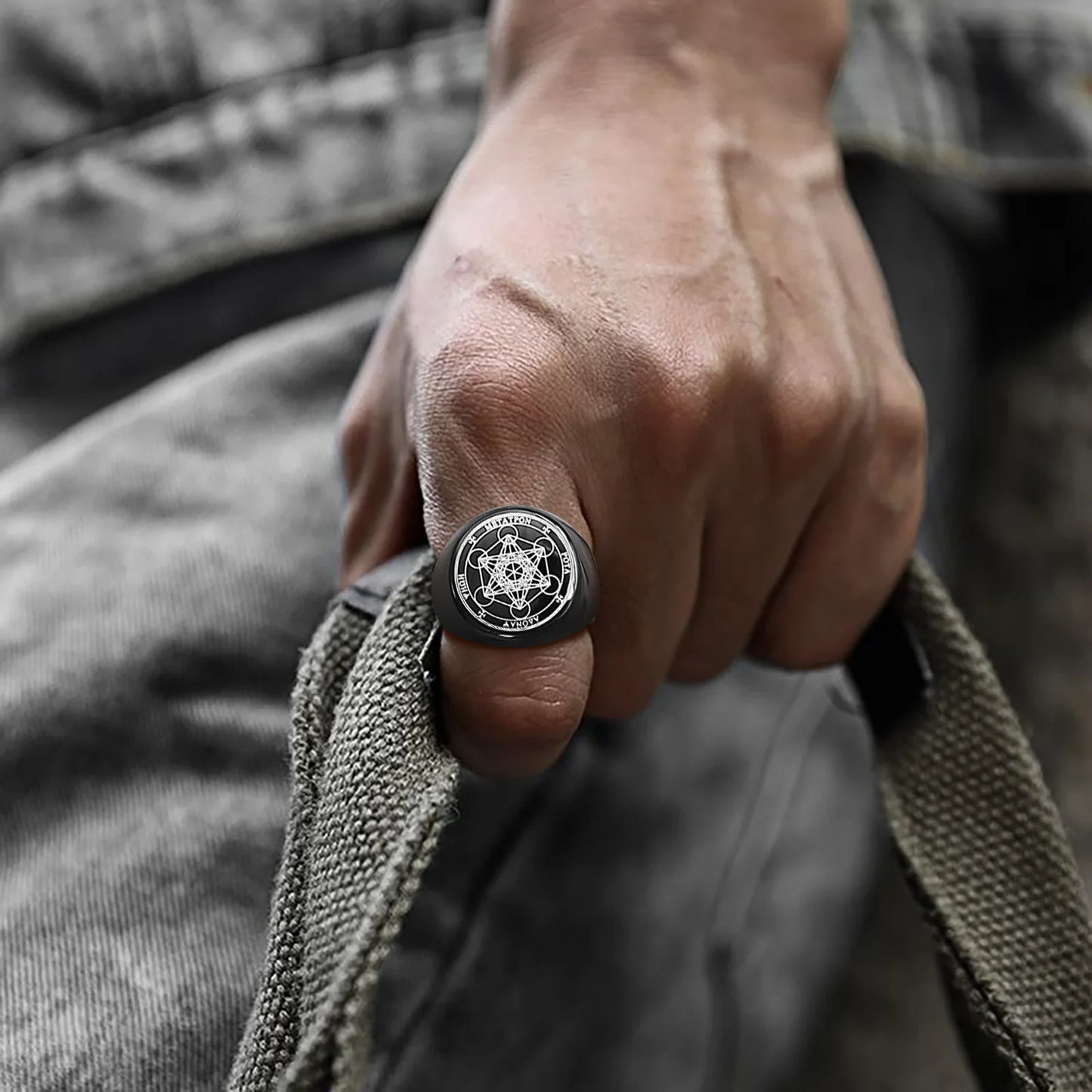 Seven Seals of Angels Rings for Men