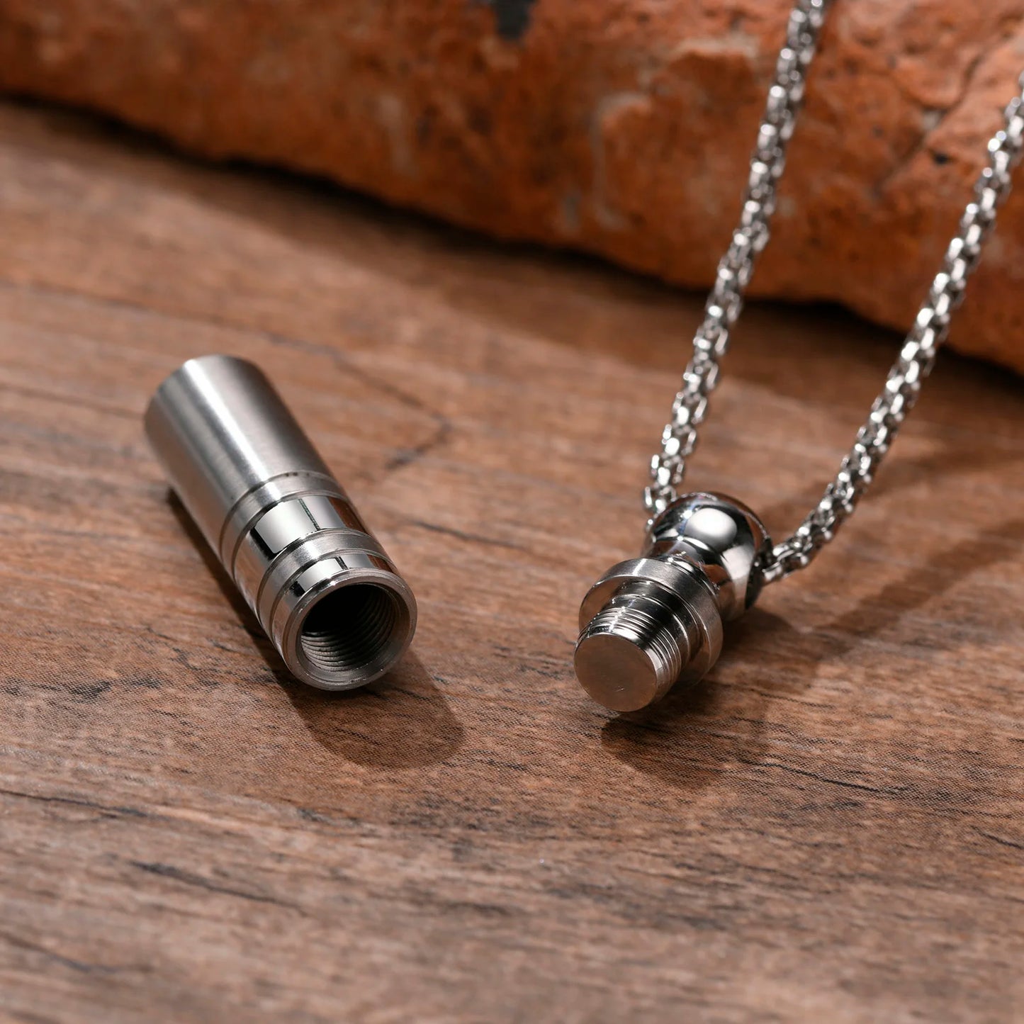 Men Urn Pendant Necklace for Ashes
