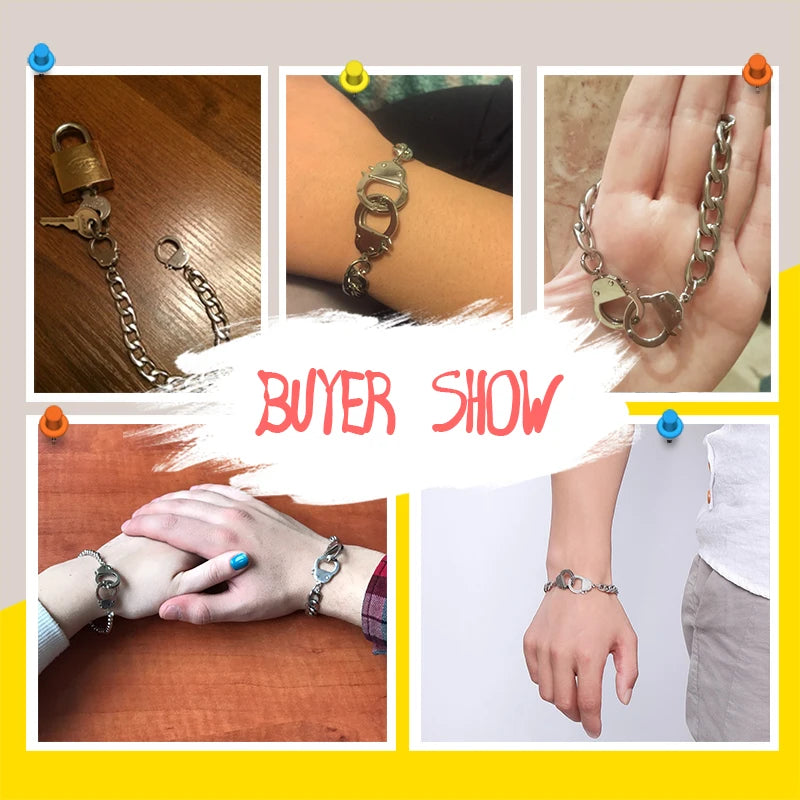 Handcuff Bracelet for Men Promise Jewelry