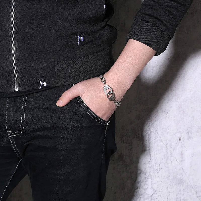 Handcuff Bracelet for Men Promise Jewelry