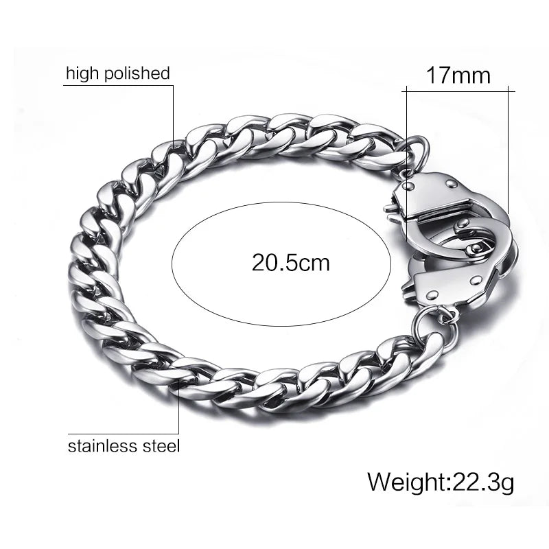 Handcuff Bracelet for Men Promise Jewelry