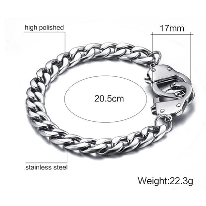 Handcuff Bracelet for Men Promise Jewelry