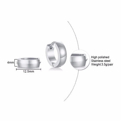 Assorted Colors Simple Small Hoop Earrings