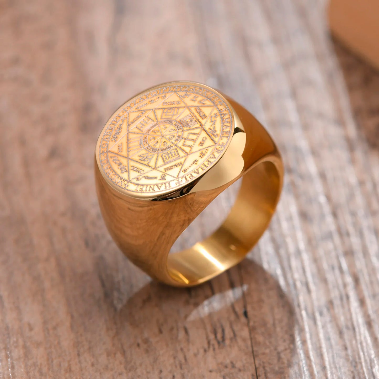 Seven Seals of Angels Rings for Men