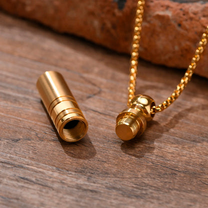 Men Urn Pendant Necklace for Ashes